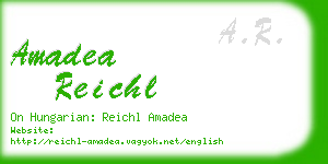 amadea reichl business card